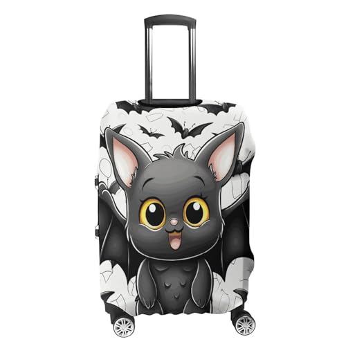 Cute Bat Travel Luggage Cover Anti-scratch Suitcase Cover Elastic Suitcase Protective Cover Fits 19-32 Inch Luggage XL4