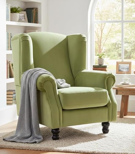Image of Lakdi The Furniture Modern Emerald Green Velvet Accent Chair with Quilted Cushions & Gold Metal Legs, Contemporary Living Room Club Seat | 5 Years Warranty | Free Assembly - 15185269