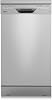 Midea SF 3.45N PRO Dishwasher Freestanding and Integrated 9 Place Settings WiFi 5 Flushing Programs 47 dB 369 h Delay Start Inox Silver [Energy Class E]