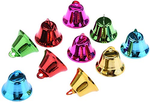 Bird Colorful Bells Chew Toy Making Kits DIY Accessory for Parrot Parakeet Cockatiel Budgie Conure Lovebird Canary Finch African Grey (10 PCS)