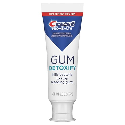 Crest Pro-Health Gum Detoxify Deep Clean Toothpaste 2.6 oz - Anticavity, Antibacterial Flouride Toothpaste, Clinically Proven, Gum and Enamel Protection, Plaque Control