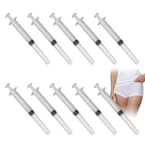 Aplicador de Lubricante Desechable, Aplicadores De Lubricante Personal, Aplicadores Vaginales, 10 Pcs Aplicadores Anales Desechables, Inyector Jeringa para Anal Vaginal
