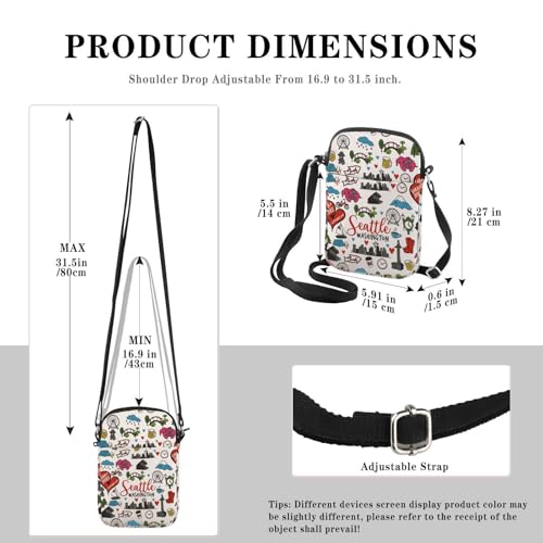 GJTIM Seattle Washington Souvenir Gift Seattle Washington Welcome Bag Travel Pouch for Traveller2