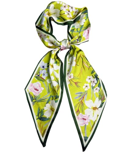 Foulard soyeux pour femme anti frisottis pour attacher les cheveux