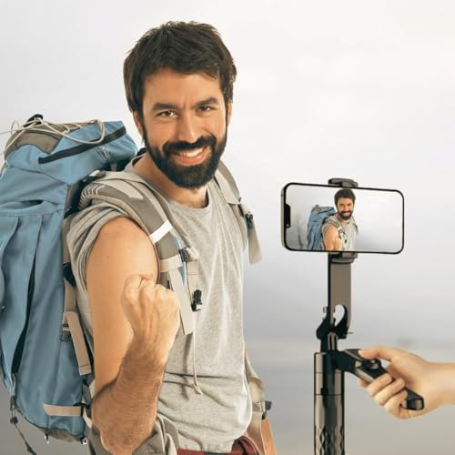 Image of EDNITA E28 Selfie Stick Tripod Long 69 inch with 360 Rotating Tripod Stand,Multifunctional Bluetooth Tripod Stand for Smartphones,Cameras,Perfect for Vlogging,Travel & Video & Support Two Phone Clamps