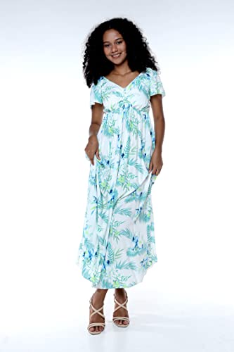 Image of Hawaii Hangover Family Matching Hawaiian Clothes, Orchid Breeze White | Family matching Hawaiian outfits, Orchid Breeze White, lightweight rayon, machine washable, tropical floral print, luaus