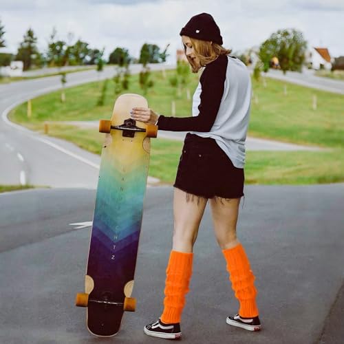 CYian Leg Warmers for Women Winter Long Boot Socks Knit Warm Leg Warmers 80s Accessories for Party Sports4