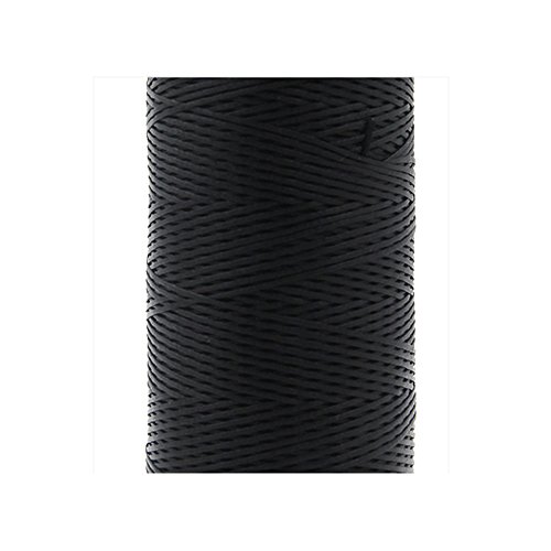 Hilo encerado plano para trabajo manual 260m negro miniatura 3