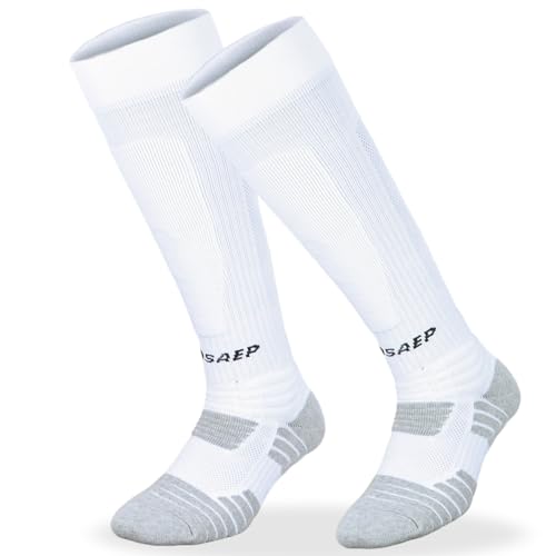 FEFOSAEP Fencing Socks - Standard Fencing Stockings for Epee Sabre Foil (Gray, Small)