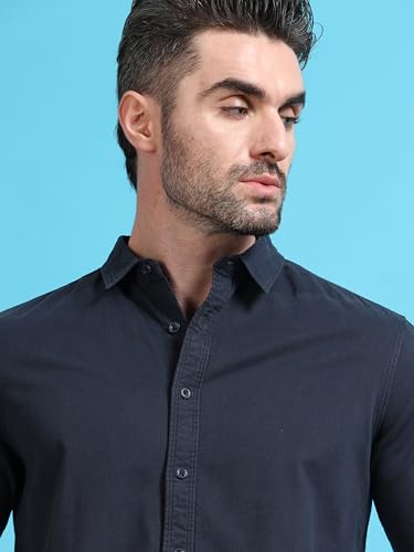 Image of StitchX Men's Full Sleeve Core Essentials Twill Over-Dyed Shirt XS-2XL