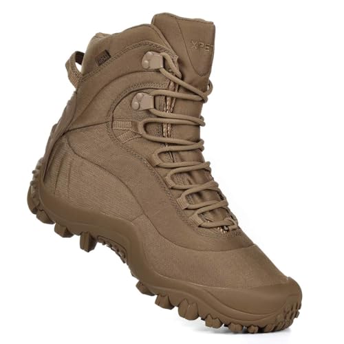 Image of Men's Tactical Boots 8'' Mid Combat Boots Waterproof Military Boots