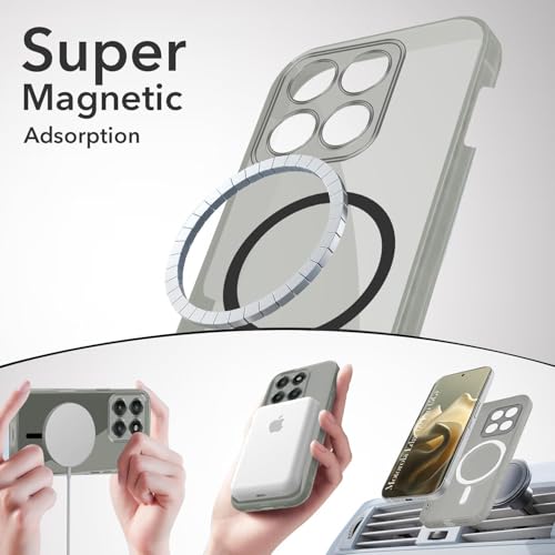 Image of Jkobi Lifetime Anti-Yellow MagSafe Compatible Clear Back Cover Case for Motorola Moto Edge 60 Pro (Sleek Hard Crystal | Shockproof and Camera Protection)