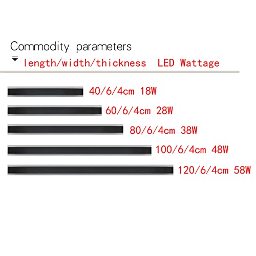 Lámpara de barra decorativa moderna para salón con luz LED de tono variable 6