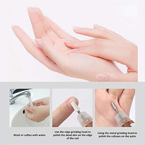 PAINLESS Nail Bits 5 In 1 Tool Nail Care Electric Machine Kit Automatic Manicure Sets Nail Polish Art Kits | Nails Decorator Salon Sharper Grinder Drill Machine (White) - Image 3