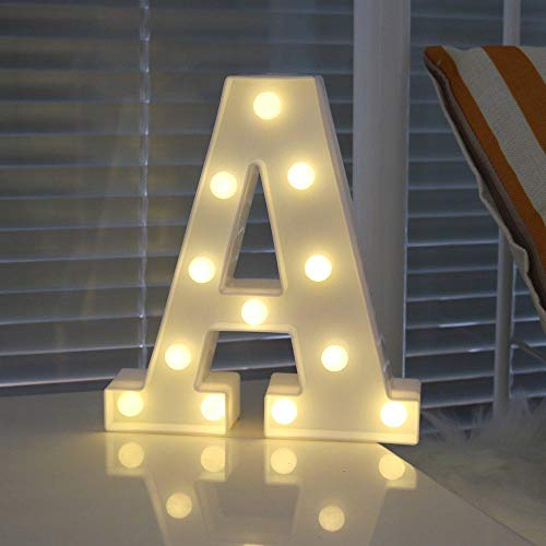 Luz De Noche Para Niños Diy 3D Led Carta Led Luz De Noche Marquesina Signo Alfabeto Colgante De Pared Luz De Noche Inicio Boda Fiesta De Cumpleaños Decoración-T