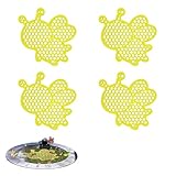 Schwimmenden Inseln für Bienen, Schwimmende Insel in Bienenform, Schmetterlings- und Bienen- runde Schwimminsel, Bienen Insekten Trinkbecher,Bienen-Bewässerungsstation,Bienenfutterspender