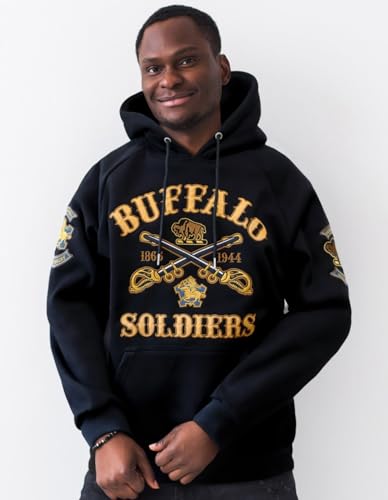 Big Boy Buffalo Soldiers S6 Mens Pullover Hoodie [Black] - ID#16346-15-225-0-02