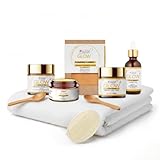 Luxury Turmeric Glow Spa Gift Box for Women - All-Natural Skincare Set with Face Mask, Serum, & Soap - Organic Turmeric-Infused Beauty Gift Basket for Glowing Skin