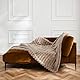 Douceur d’Intérieur, Boudoir Kuscheldecke (125 x 150 cm) Sand, Fellimitat