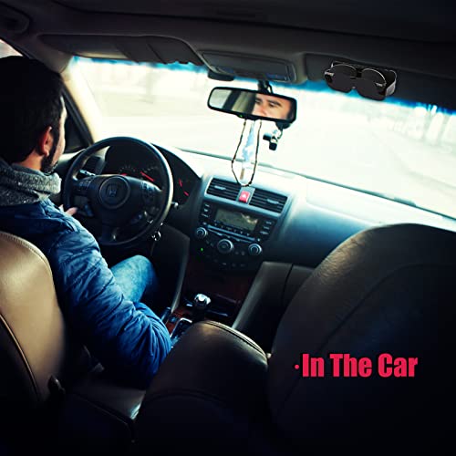 Ruikdly Porta Occhiali Auto con Rivestimento in