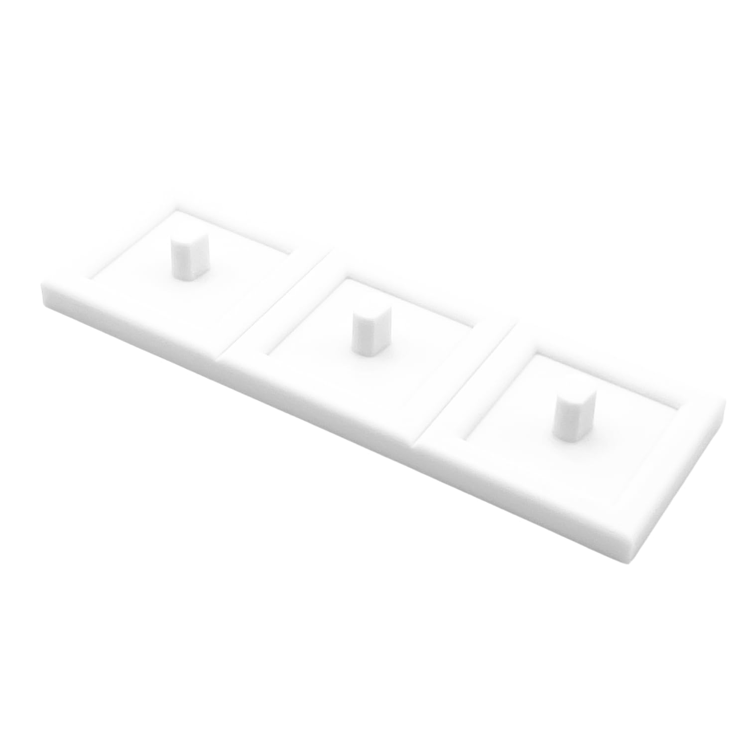 Electric Toothbrush Stand Compatible with Major Brands, Including Drip Tray (White, Triple)