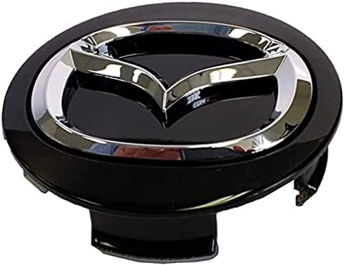 XIAOBINGFA 4 Piezas Tapas Centro Tapacubos para Mazda 3/5/6/CX-3/CX-5/CX-7/CX-9 56mm, Tapas Cubos de Coche Llantas Cubierta Decorativa Impermeable A Prueba Polvo Ruedas