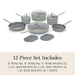 Calphalon® Ceramic Nonstick 12-Piece Cookware Set, Silver Ash