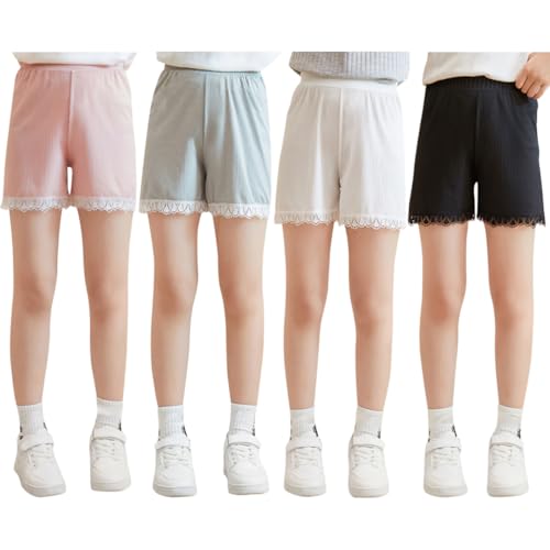 Shorts d'été baggy sport cycliste filles lot de 4 pièces taille 98-146