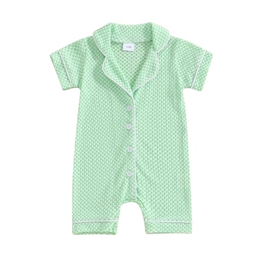 Image of Baby Girl Clothes One Piece Romper Jumpsuit Button Down Comfy Bodysuit Romper Baby Boy Outfit Infant Clothes