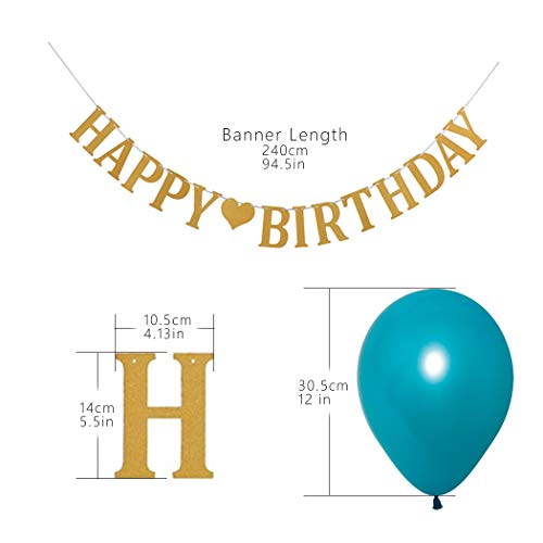 LYESHY 114 Pack Pearl Party Balloons & Banners of Happy Birthday Letters Set, 12 Inches Thickened Rainbow Latex Balloon for Arch Garland Festival Christmas - Thumbnail 4