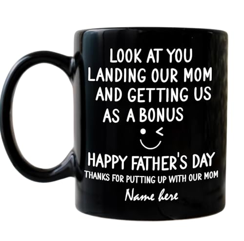 Taza personalizada para papá con diseño divertido miniatura 1