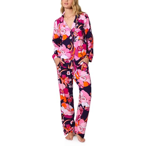 BedHead PJs Women's X Trina Turk Long Sleeve Classic Stretch Jersey Pj Set