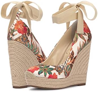 Jessica Simpson Women's Zexie Espadrille Wedge Sandal, Multi, 11 | Image 7