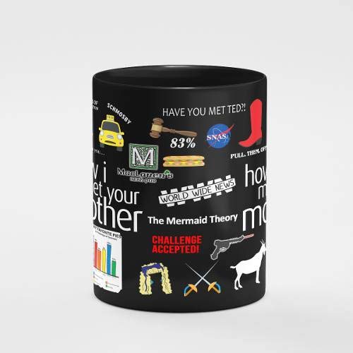 Caneca How I Met Your Mother Com Nome Personalizado - Preta