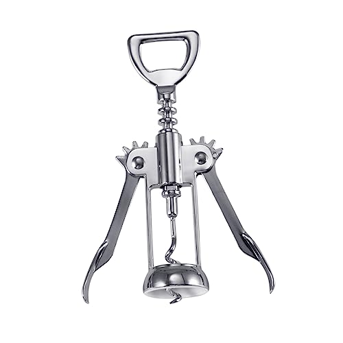 HOLIDYOYO 16cm Silver Plated Wine Bottle Opener Alloy Construction Simple Design