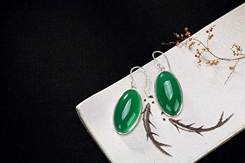 Boucles d'oreilles agate et chalcédoine jaune cadeau femme anniversaire