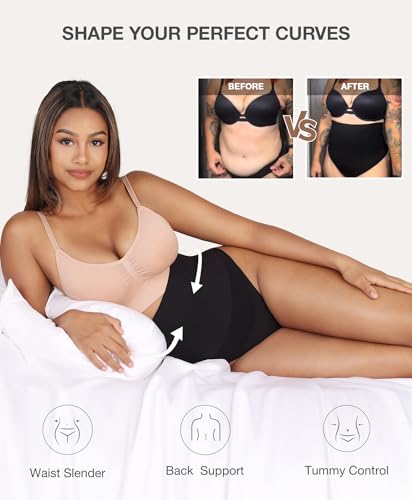Lover-Beauty Tummy Control Thong Mid Waist Shapewear for Women Seamless Faja Body Shaper Low Belly Control Panties Underwear4