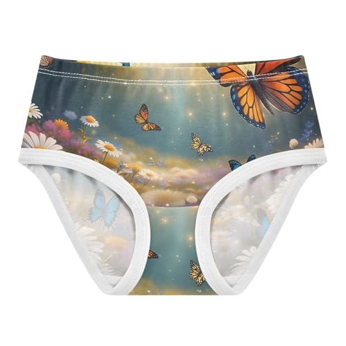 Spring Butterfly Floral Forest Cute Panties Girl Toddler Girls Underwear Cotton Flower Briefs Girls Undies 2t