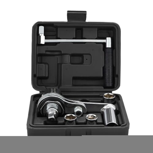 Llave de ahorro de mano de obra | Conjunto multiplicador de par | Kit de cambio de tuerca de rueda con enchufes para vehículos recreativos, semi-camión, reparación de automóviles, mantenimiento de