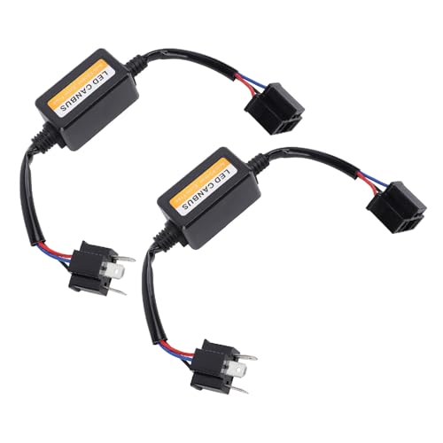 2pcs H4 LED Canbus Decoder mit Plug -and -Play -AMP -Anschlüssen, Verhindern Fehlercodes und Flackern