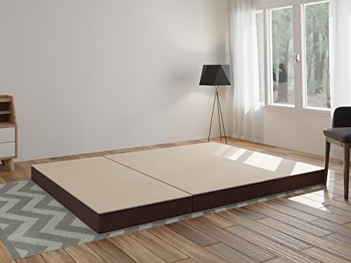 Image of Comforto Folding 4-Inch Queen Size Foam Mattress (72 x 60 x 4 Inches, Beige)
