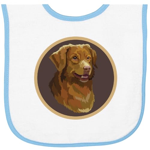 inktastic Nova Scotia Duck Tolling Retriever Dog Baby Terry Cloth Bib