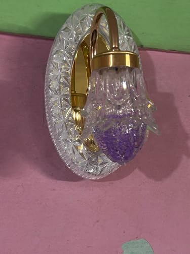 Image of 12 Watt Led Wall Light and Wall scones wall lamp for- Home, Kitchen, Bedside, Bedroom, Living Room, Office, Indoor, Bedside, Mirror Side, Diwali Lighting (Purpal Wall)