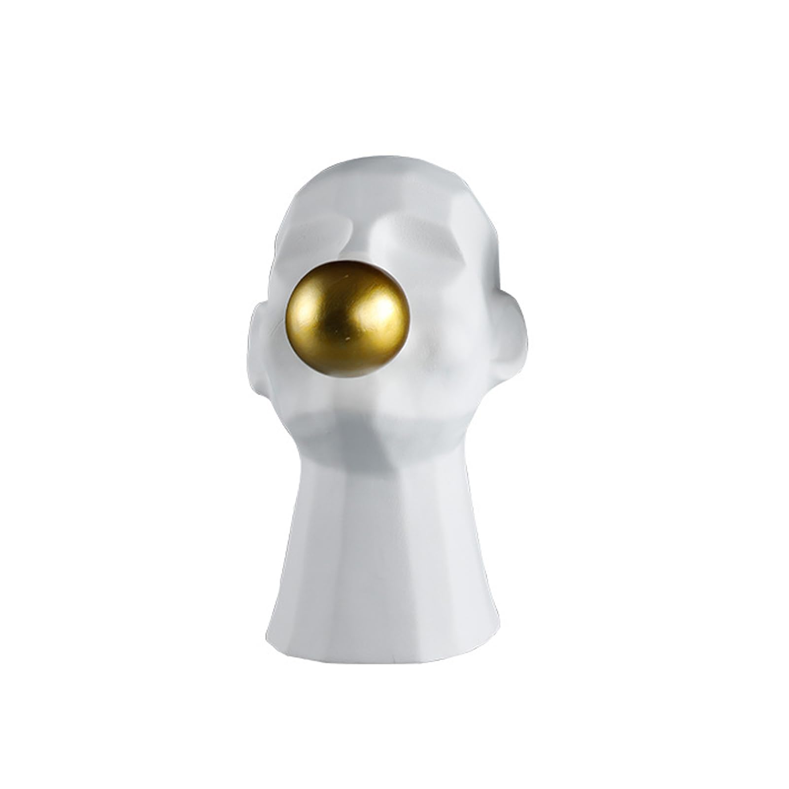 Tauzveok Sculptures decoration, modern abstract art deco sculpture, deco figures, decoration items for living room bedroom office table decoration,White D