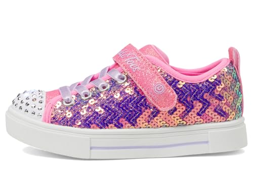 Baskets Twinkle Sparks Skechers rose multi pour petite fille