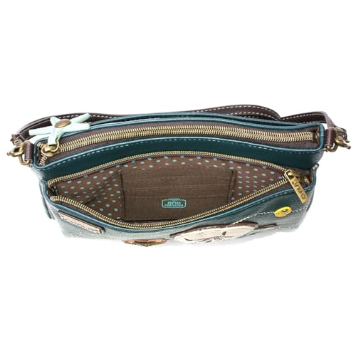 Image of CHALA RFID Protected Vegan Leather Deluxe Crossbody Bag with Adjustable Straps