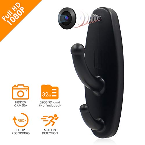 Hidden Camera Clothes Hook Camera HD 1080P MIni Camera Video Recorder Wireless Camera