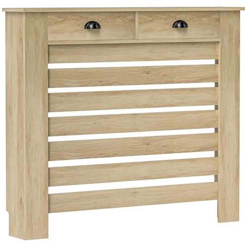 HOMCOM Cubre Radiadores con Cajón Cubreradiador de MDF...