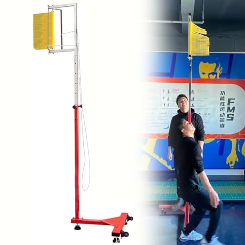 Pionowy tester skoków z kolorowymi łopatkami, montowany na ścianie, pionowy trenażer skoków do koszykówki, narzędzie do pomiaru skoków na siłownię