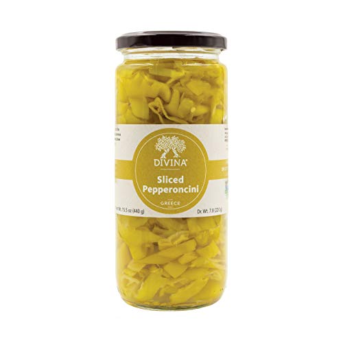 Divina, Pepperoncini Sliced, 15.5 Ounce